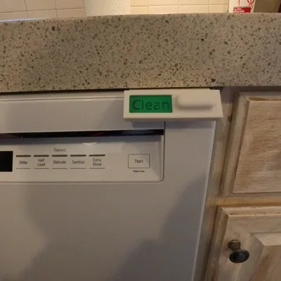 Bảng hiệu Clean/Dirty cho máy rửa bát, máy giặt