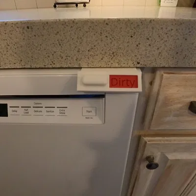 Bảng hiệu Clean/Dirty cho máy rửa bát, máy giặt