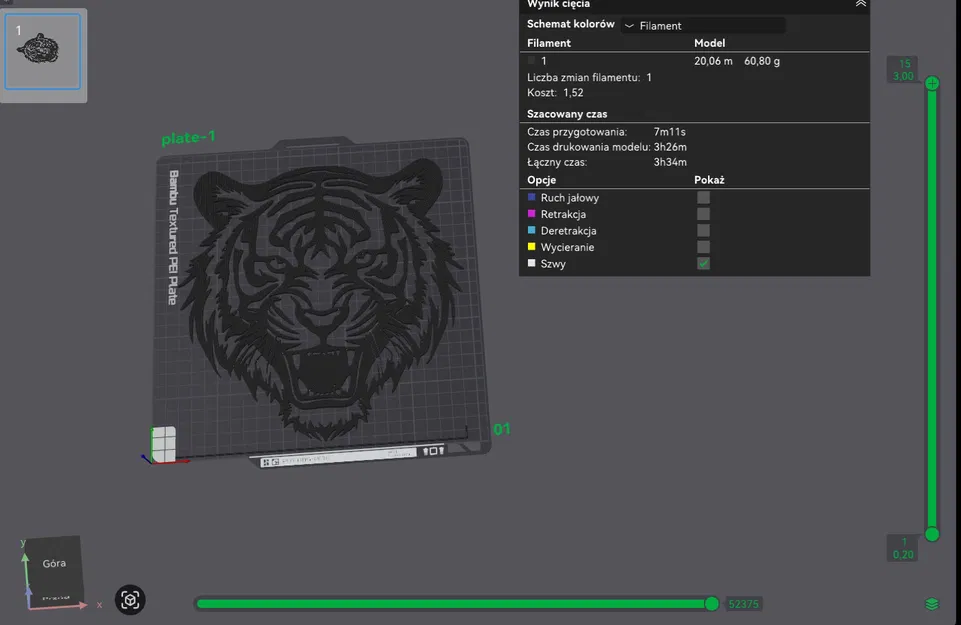 Mô hình đầu hổ 3D treo tường trang trí đầy cá tính - Image 2