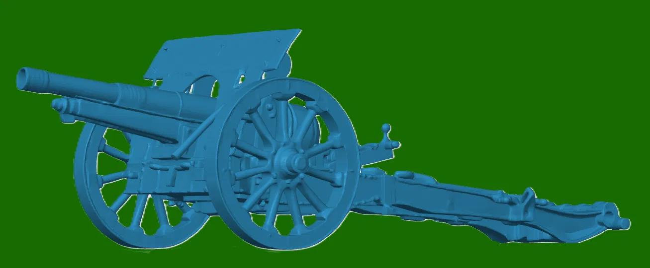 Mô hình pháo 18-Pounder quân đội Anh thời Thế chiến I (WW1) - Image 1