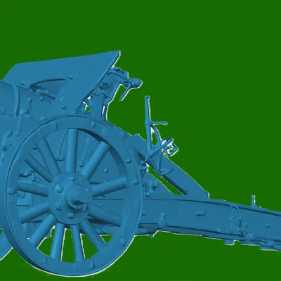 Mô hình pháo Howitzer 9.2-inch Anh Thế chiến I (WW1) in 3D