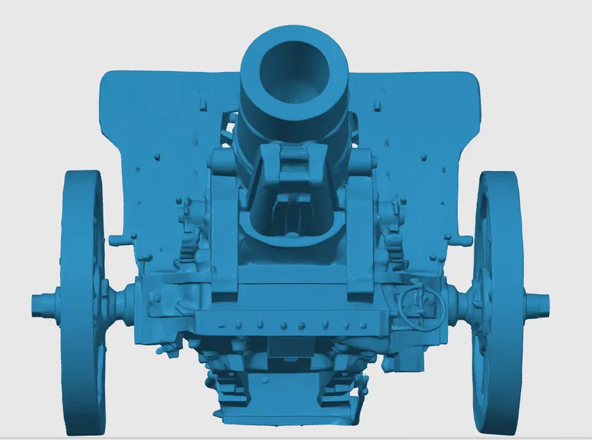 Mô hình pháo Howitzer 9.2-inch Anh Thế chiến I (WW1) in 3D - Image 2