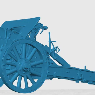 Mô hình pháo Howitzer 9.2-inch Anh Thế chiến I (WW1) in 3D