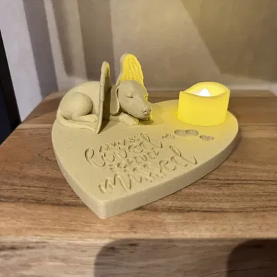 Tượng Tưởng Niệm Thiên Thần Dachshund - Always Loved