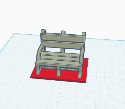 Mô hình ghế công viên trên đế (Boaty on a plate) in 3D độc đáo - Image 2