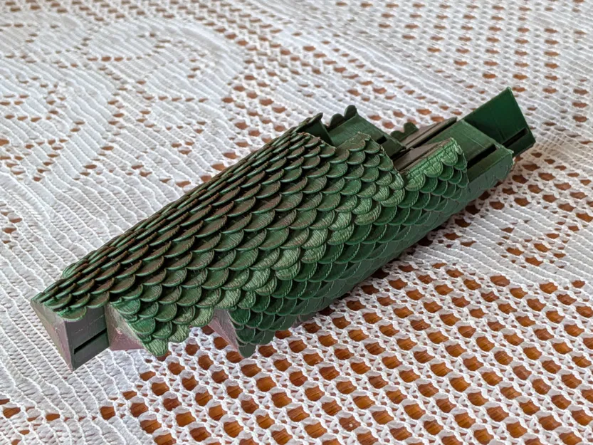 Dragon Scale Slider: Đồ chơi Fidget dạng trượt với khớp nối ẩn - Image 2