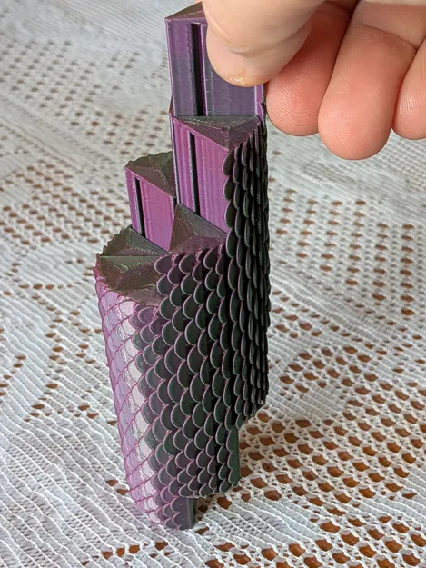 Dragon Scale Slider: Đồ chơi Fidget dạng trượt với khớp nối ẩn - Image 3