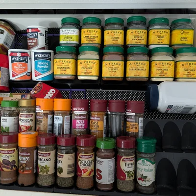 Khay gia vị Gridfinity cho ngăn kéo - thêm 2 phiên bản mới