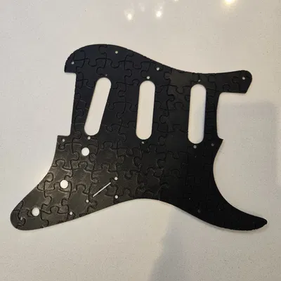 Tấm bảo vệ mặt đàn Stratocaster (Pickguard) ghép hình 3D độc đáo