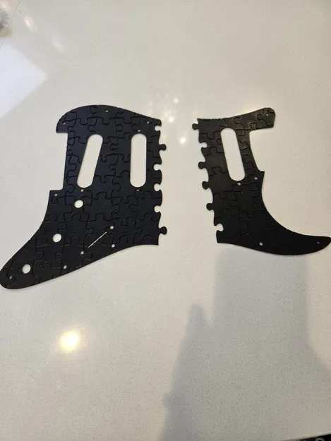 Tấm bảo vệ mặt đàn Stratocaster (Pickguard) ghép hình 3D độc đáo - Image 2