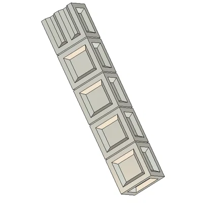 Hộp đựng Mezuzah dạng khối (Cubic Mezuzah Case) in 3D tinh tế