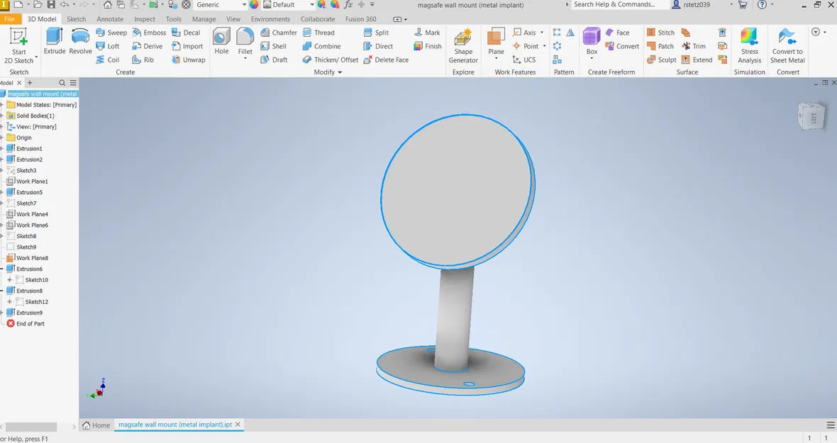 Giá treo tường MagSafe thiết kế tối giản cho điện thoại - Image 1