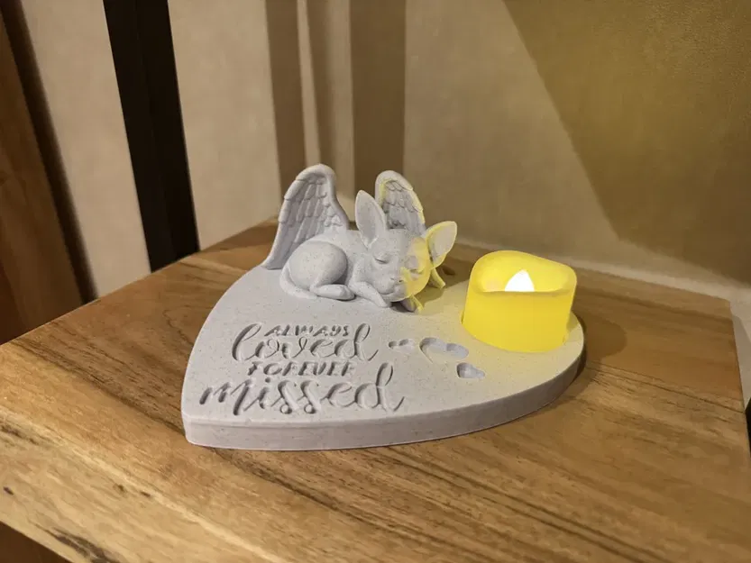 Tượng Thiên Thần Chihuahua Tưởng Niệm - Always Loved Forever Missed - Image 2