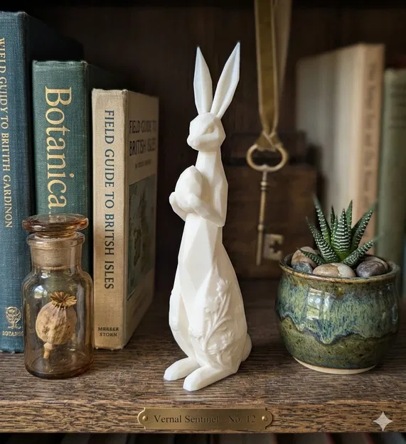 Mô hình chú thỏ Phục sinh hình học (Geometric Easter Bunny) trang trí - Image 1