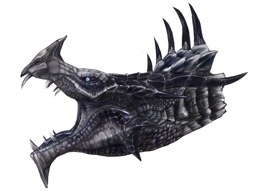 Mô hình đầu rồng Frost Dragon Skyrim treo tường cực chất - Image 1