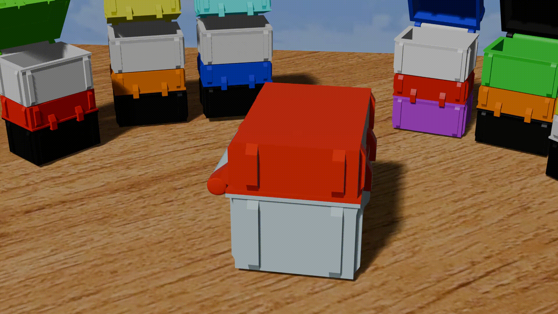 Mô hình rương lưu trữ tùy biến (Customizable Chest) độc đáo