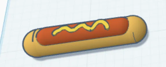 Mô hình Hot Dog 3D dễ thương trang trí bàn làm việc cực đẹp - Image 1