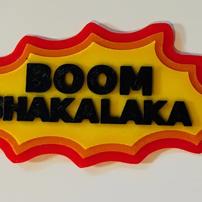 Mô hình trang trí 3D BOOMSHAKALAKA ấn tượng cho game thủ