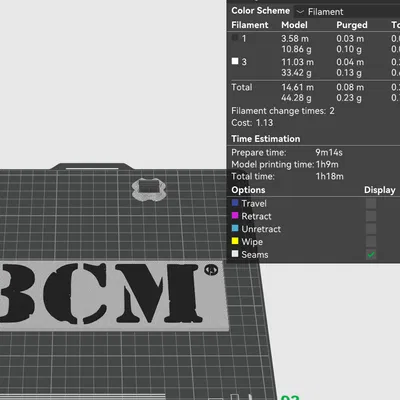 Bảng hiệu treo tường Logo BCM Bravo Company USA in 3D