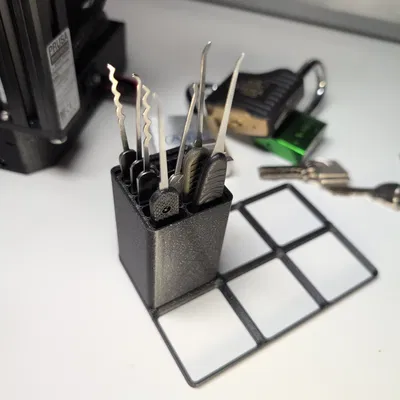 Giá để 10 móc khóa chuẩn Gridfinity