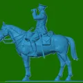 Mô hình sĩ quan kỵ binh Anh Thế chiến I (WW1) in 3D siêu chi tiết - Thumbnail 1