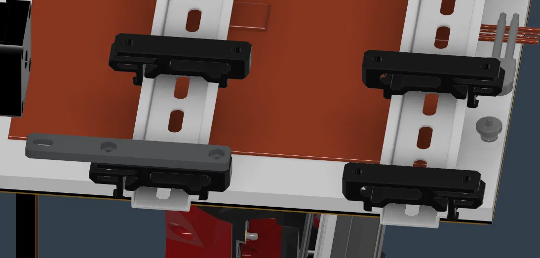 Ngàm gắn DIN Rail cho Meanwell UHP750 (Voron V2.4) - Image 1