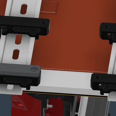 Ngàm gắn DIN Rail cho Meanwell UHP750 (Voron V2.4)