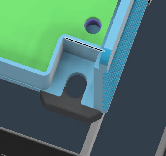 Ngàm gắn DIN Rail cho Meanwell UHP750 (Voron V2.4) - Image 2