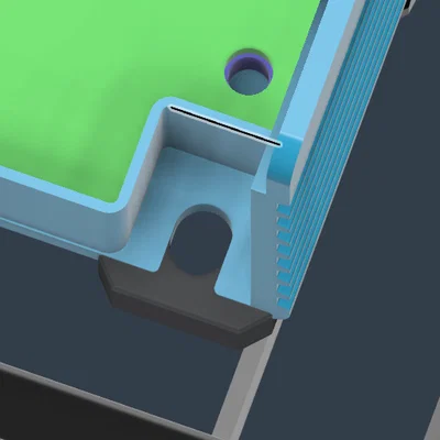 Ngàm gắn DIN Rail cho Meanwell UHP750 (Voron V2.4)