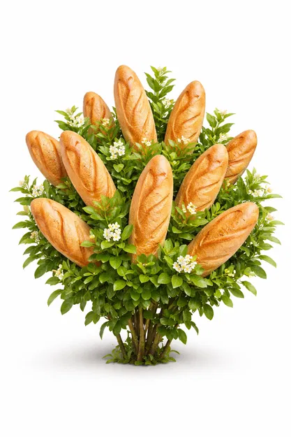 Mô hình trang trí độc đáo Bread Bush - Bụi cây bánh mì - Image 1