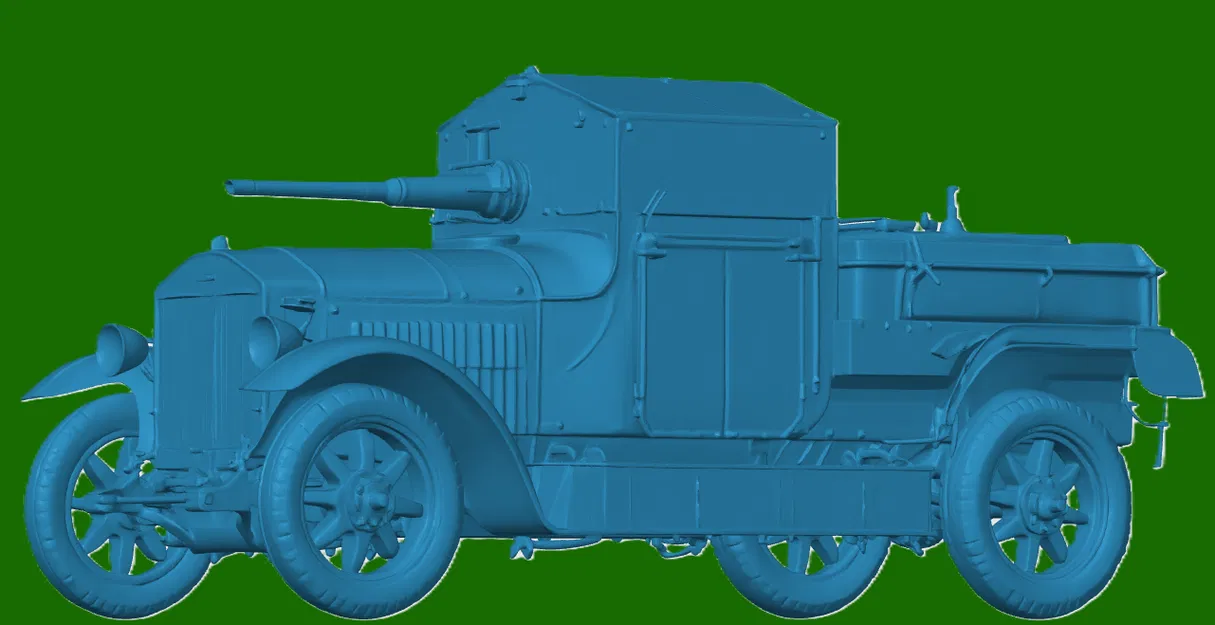 Mô hình xe bọc thép Rolls-Royce Thế chiến I dành cho sa bàn - Image 1