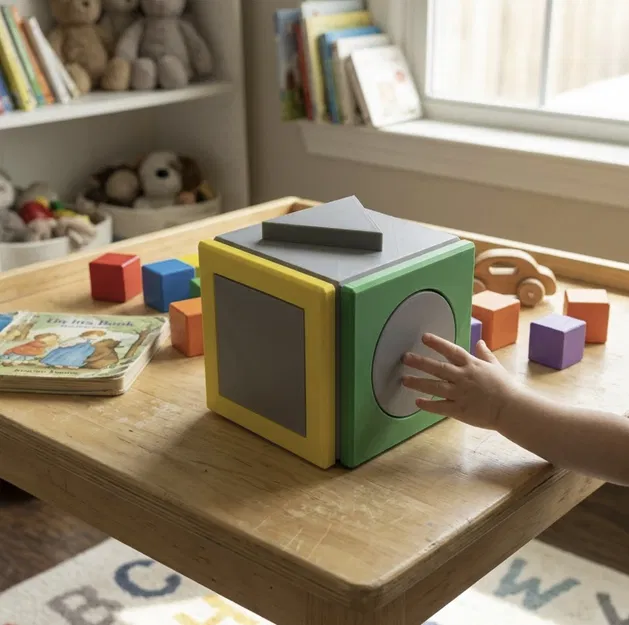 Khối Lập Phương Phân Loại Hình Học - Đồ Chơi Giác Quan - Image 1