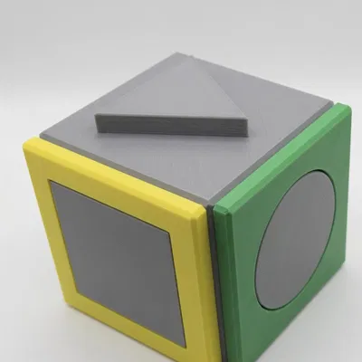 Khối Lập Phương Phân Loại Hình Học - Đồ Chơi Giác Quan