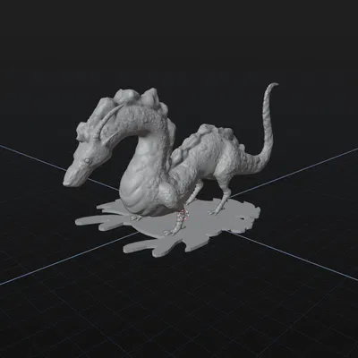 Mô hình rồng Hako (Дракон_Хако) trang trí in 3D đẹp mắt