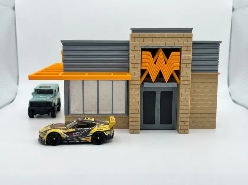 Mô hình Diorama Whataburger tỷ lệ 1/64 cho người sưu tầm xe - Image 3