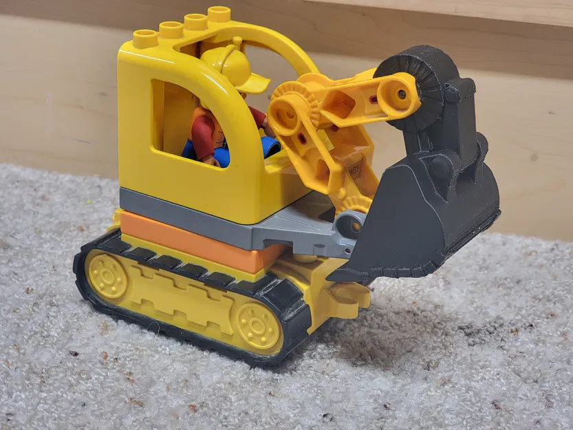 Gầu múc và móc cẩu thay thế cho xe máy xúc đồ chơi - Image 1