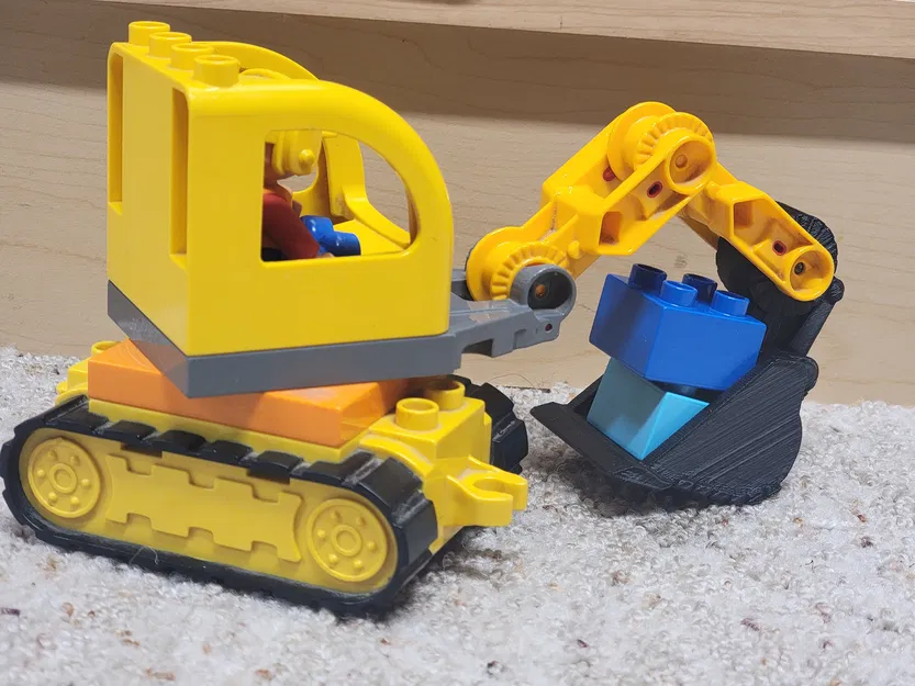 Gầu múc và móc cẩu thay thế cho xe máy xúc đồ chơi - Image 5