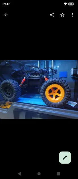 Bánh xe RC 57mm - Phụ tùng xe mô hình in 3D mạnh mẽ - Image 3