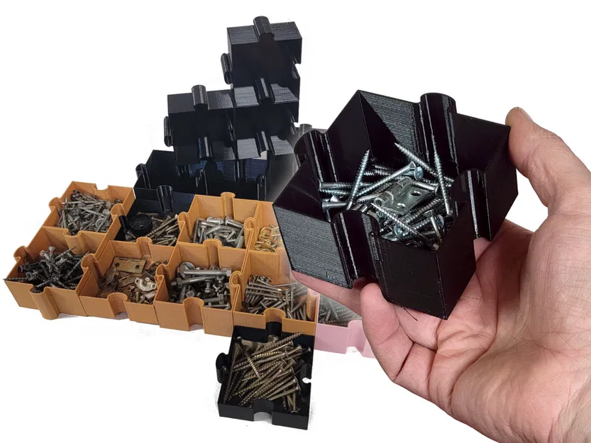 Khay đựng ốc vít kiểu lắp ghép Puzzle - Image 1