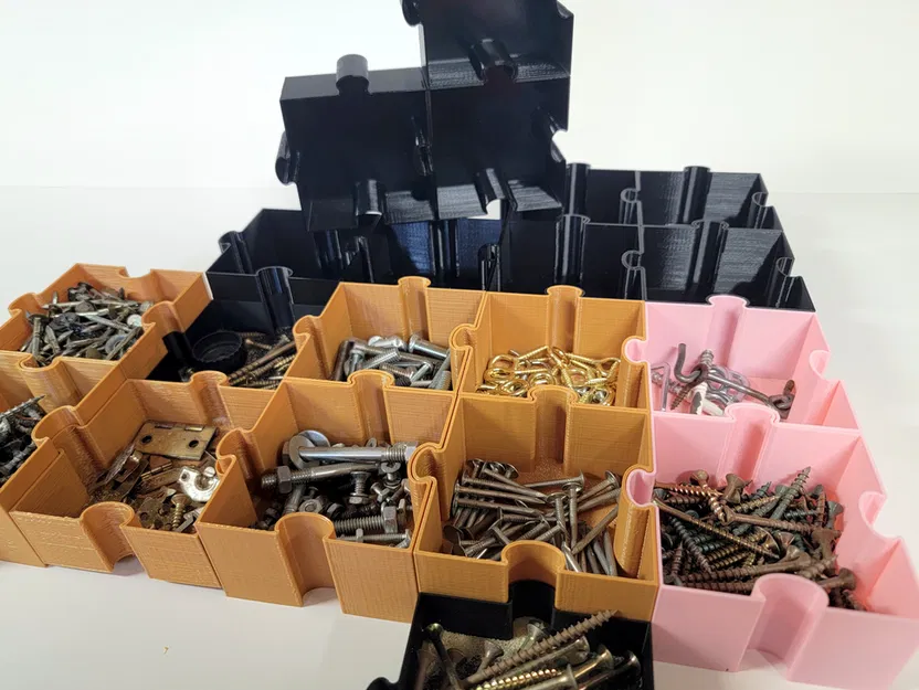 Khay đựng ốc vít kiểu lắp ghép Puzzle - Image 3