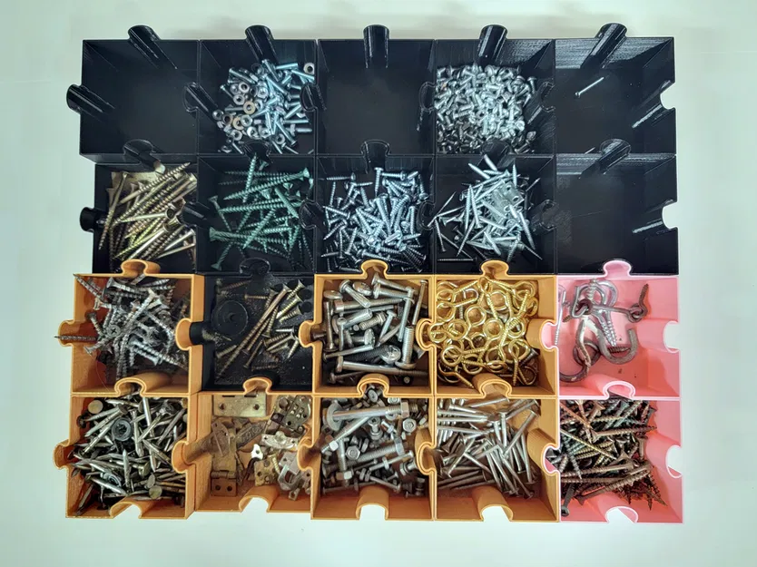 Khay đựng ốc vít kiểu lắp ghép Puzzle - Image 4