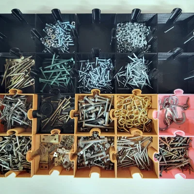 Khay đựng ốc vít kiểu lắp ghép Puzzle