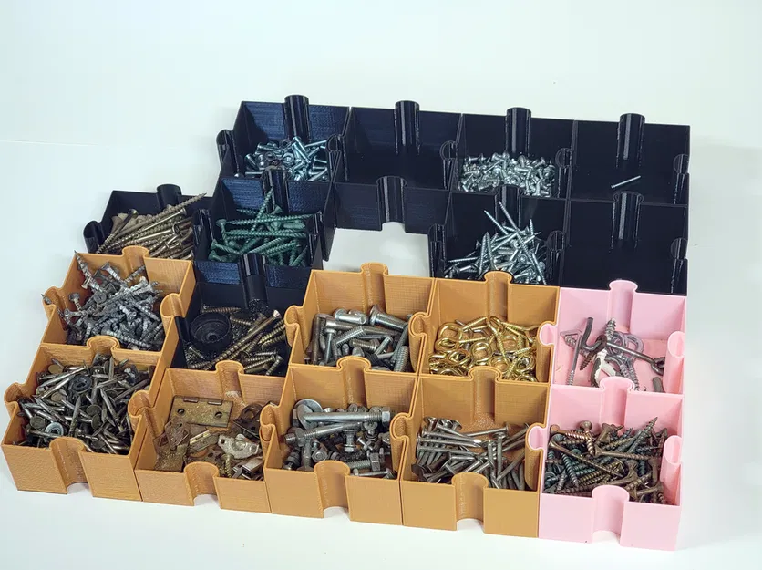 Khay đựng ốc vít kiểu lắp ghép Puzzle - Image 5