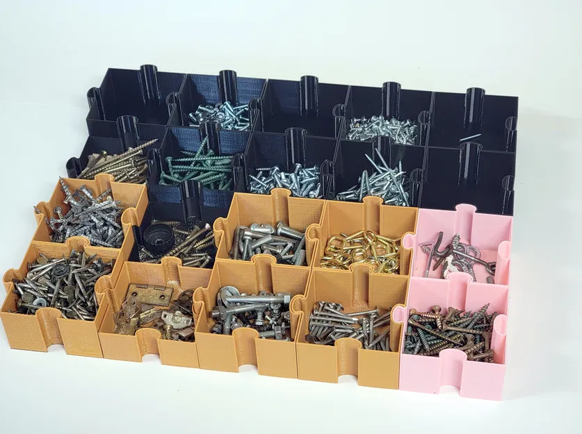 Khay đựng ốc vít kiểu lắp ghép Puzzle - Image 7