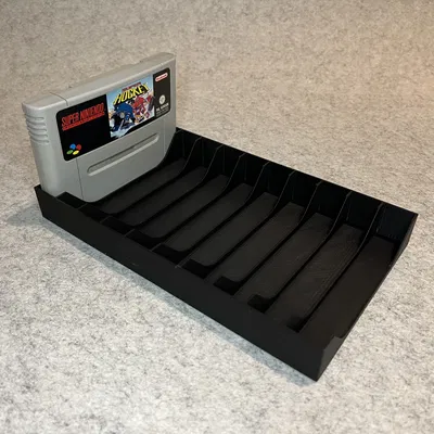Kệ trưng bày băng game SNES (Super Nintendo)