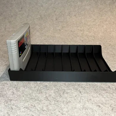 Kệ trưng bày băng game SNES (Super Nintendo)