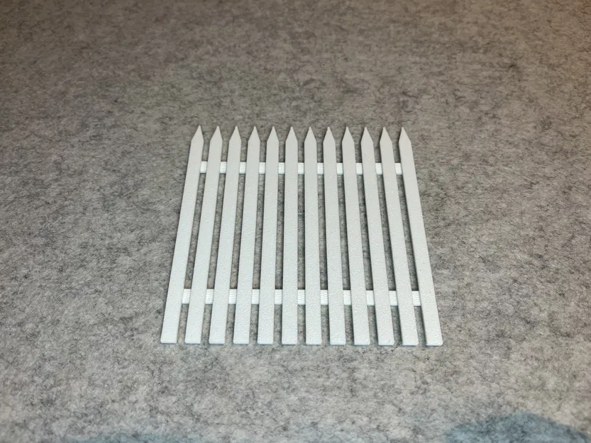 Mẫu hàng rào mini 1:18 cho nhà búp bê - File in 3D cực xinh - Image 2