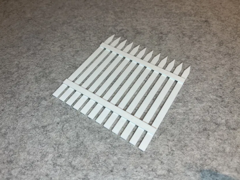 Mẫu hàng rào mini 1:18 cho nhà búp bê - File in 3D cực xinh - Image 3