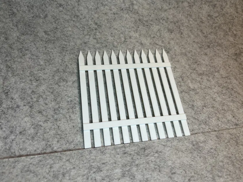 Mẫu hàng rào mini 1:18 cho nhà búp bê - File in 3D cực xinh - Image 5