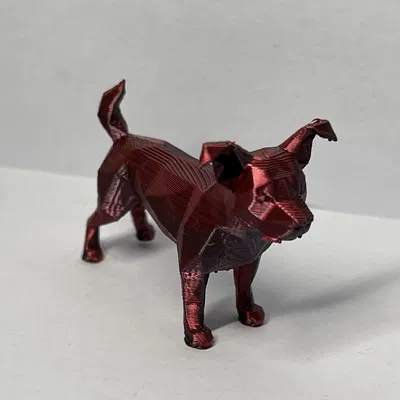 Mô hình Chó đứng Lowpoly #1